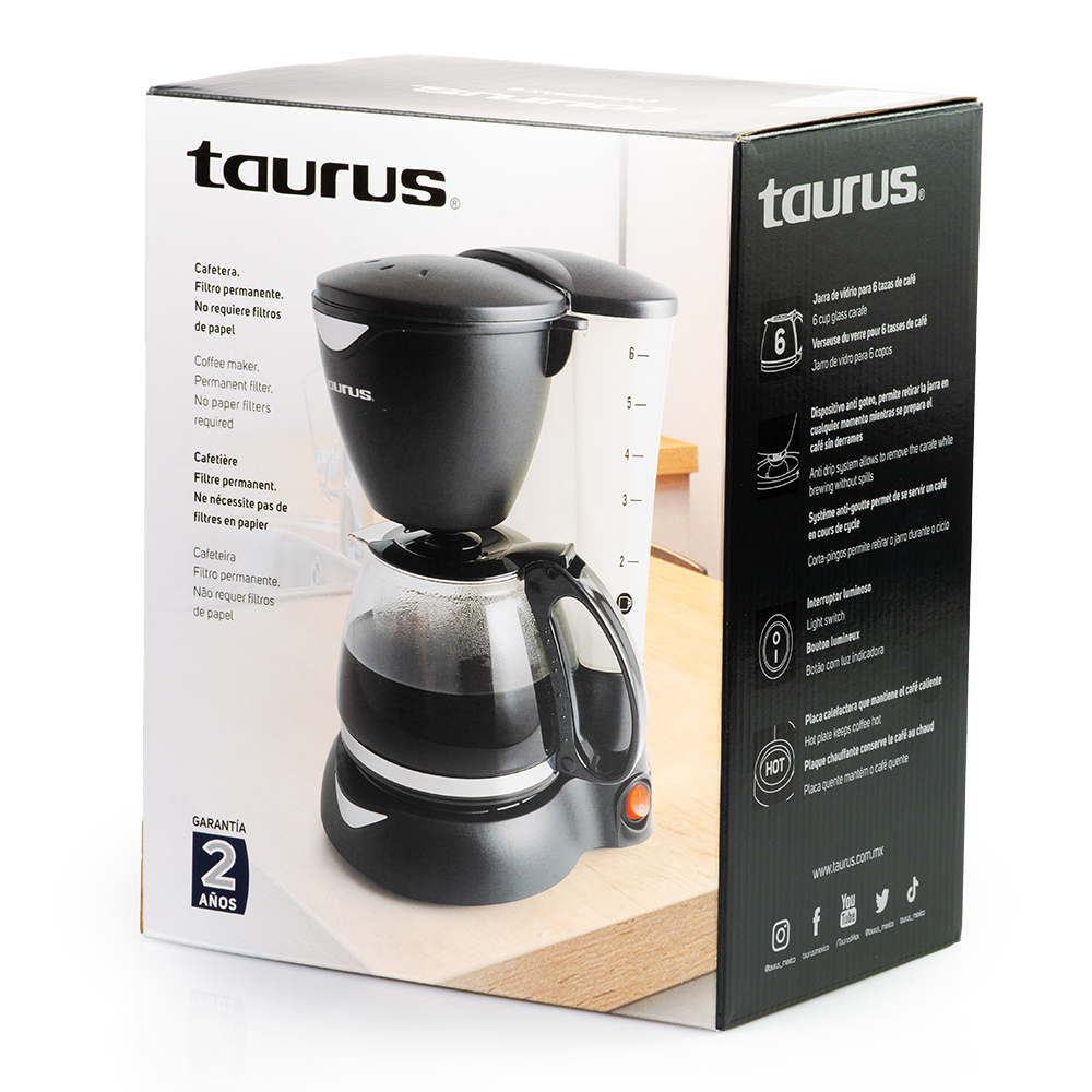 Cafetera Coffe Max 6 Tazas Taurus - Imagen 6