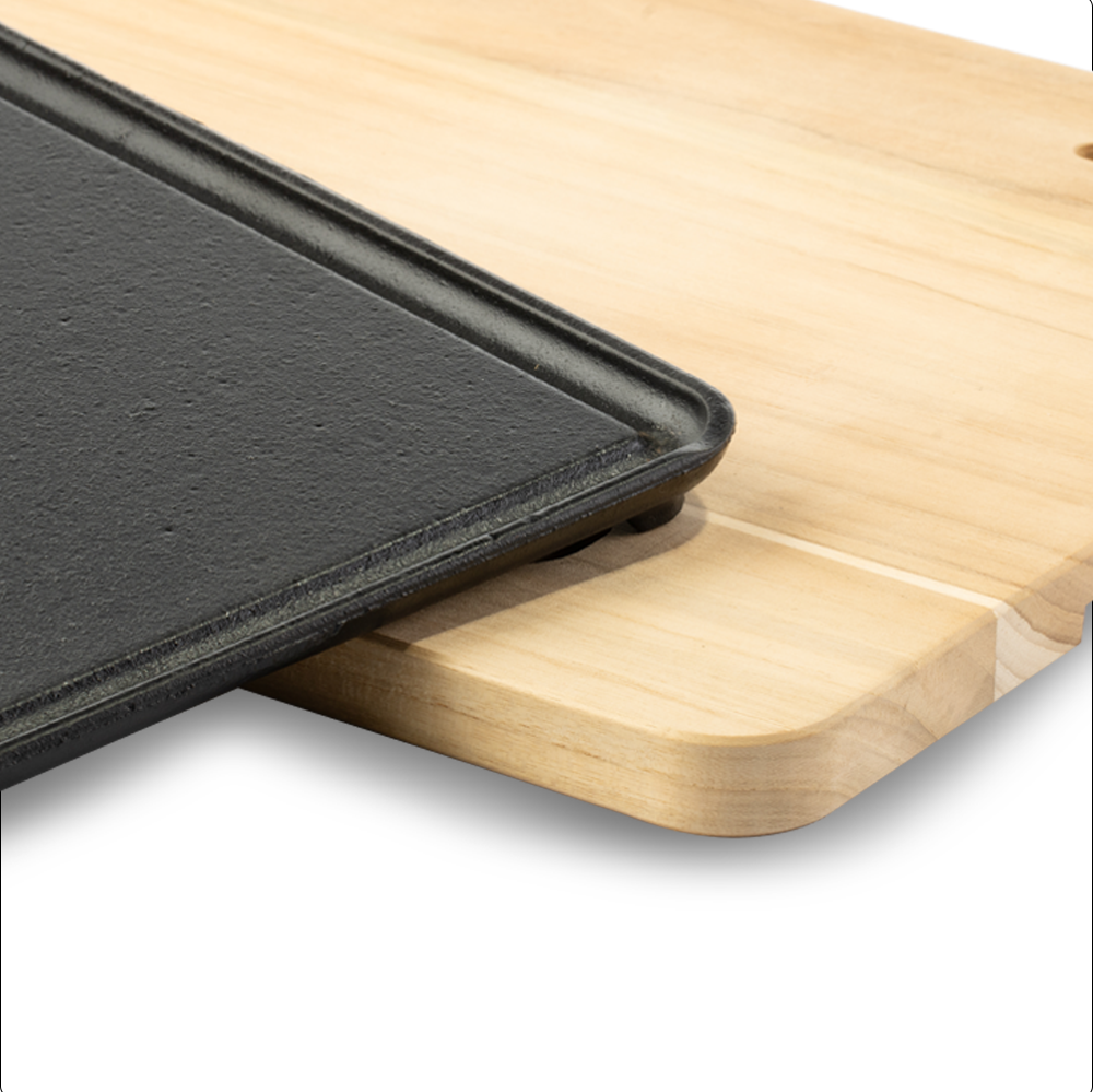 Plancha Rectangular Hierro Fundido Con Tabla Tramontina - Imagen 4