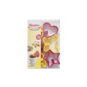 Juego de 6 Cortadores de Galletas para Taza Metaltex