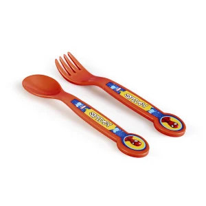 Juego De Cubiertos Spiderman 16cm Plástico RSXXI