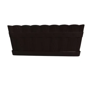 Maceta Jardinera Chocolate 34cm Plástico La Ardilla