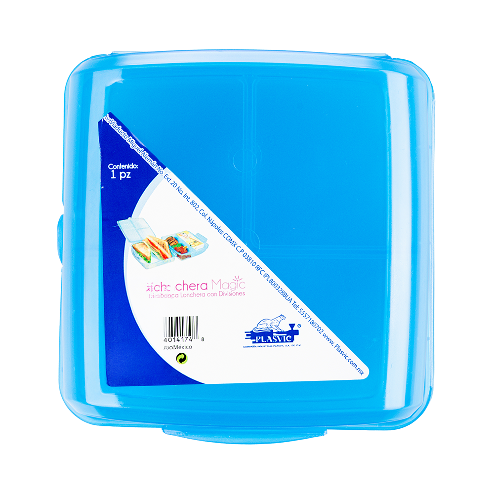 Lonchera Magic Colores Plastico Plasvic - Imagen 5