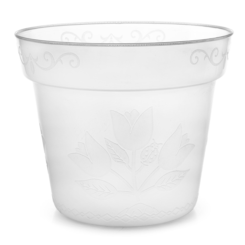 Maceta Orquídea 20cm Plástico Transparente - Imagen 2