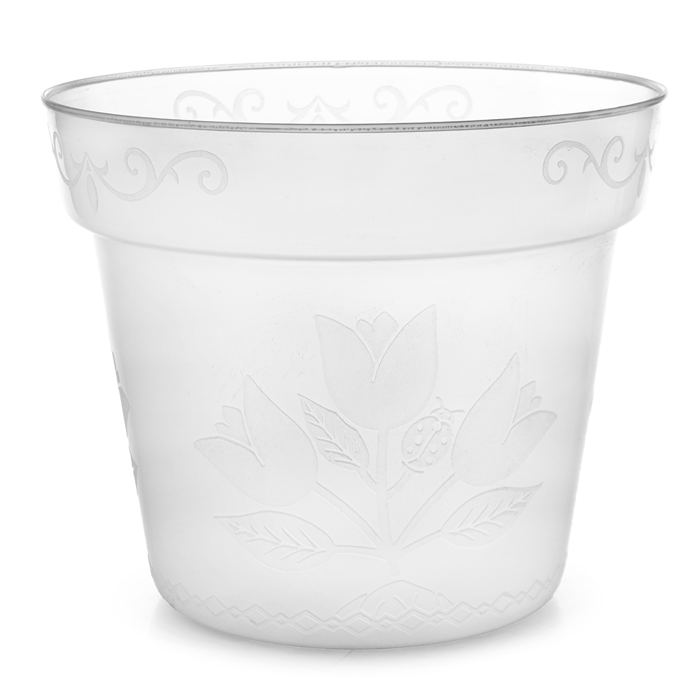 Maceta Orquídea 25cm Plástico Transparente - Imagen 2