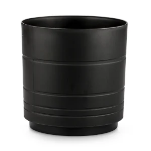 Maceta Amalfi Redonda 20.2cm Negro Plastico La Ardilla