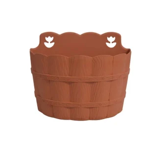 Maceta Pared Barro 17cm Plástico La Ardilla