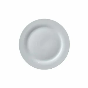 Plato De Mesa Llano Ø24cm Loza China Blanca
