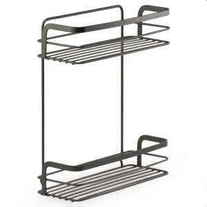 Repisa Doble Para Baño Acero Metaltex