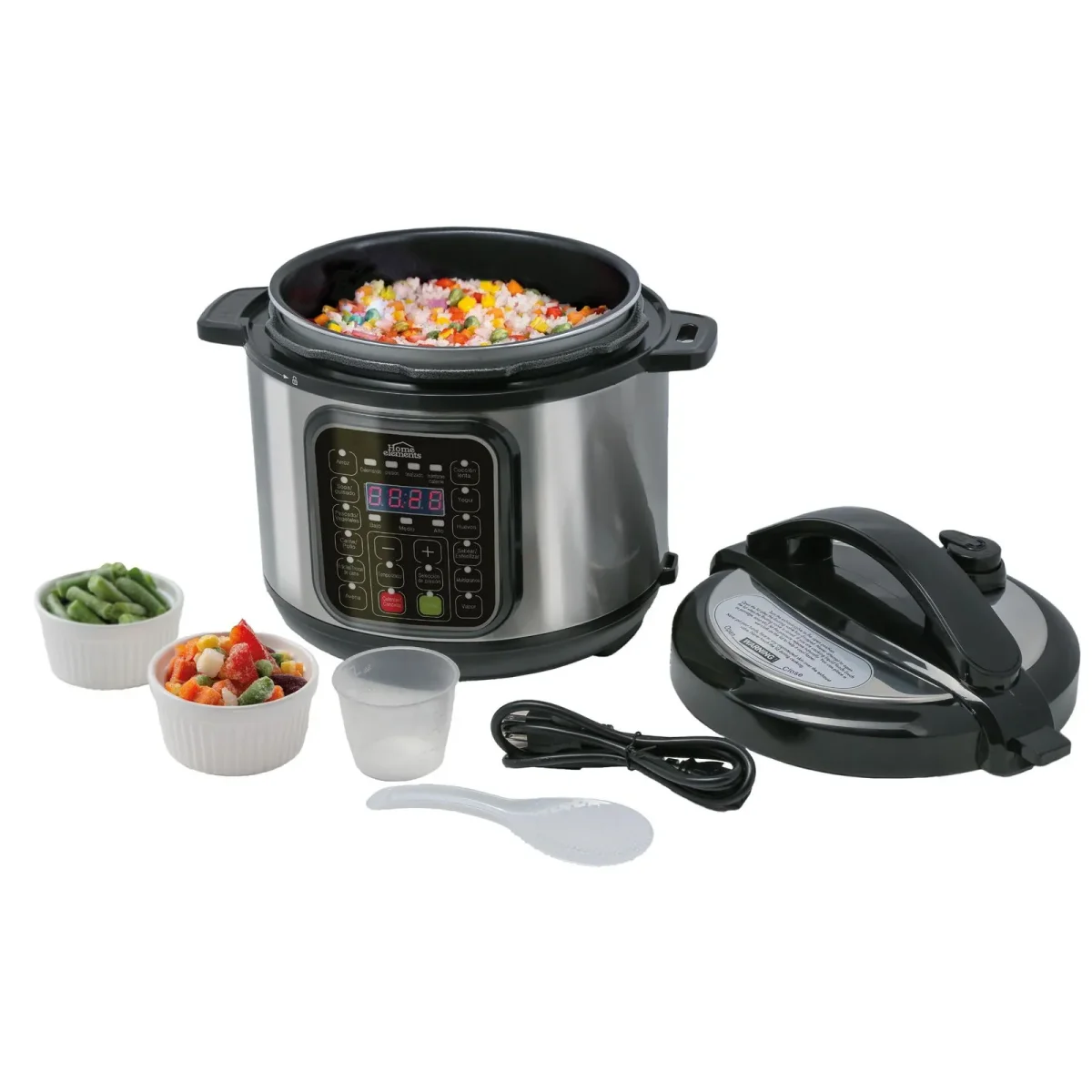 HOME ELEMENT OLLA MULTIFUNCIONAL DE 4LT HEOM4202SS - Imagen 6