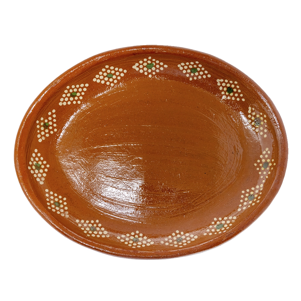 Plato Ovalado 25cm Barro