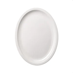 Plato Ovalado Blanco 34cm Melamina Távola