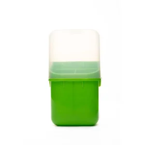 Porta Cubiertos Con Tapa y Divisiones Verde Europlast