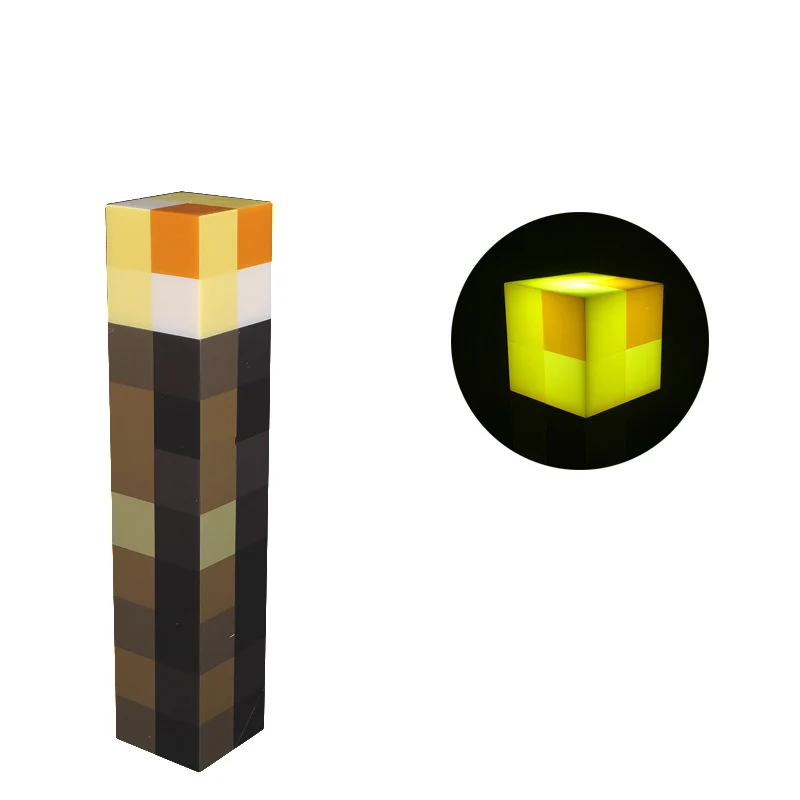 Lámpara De Antorcha 🎮 MINE BLOCKS 💡 (Estilo Gamer fácil de instalar) - Imagen 6