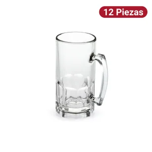 Tarro Cervecero 1L Vidrio Crisa 12 Piezas