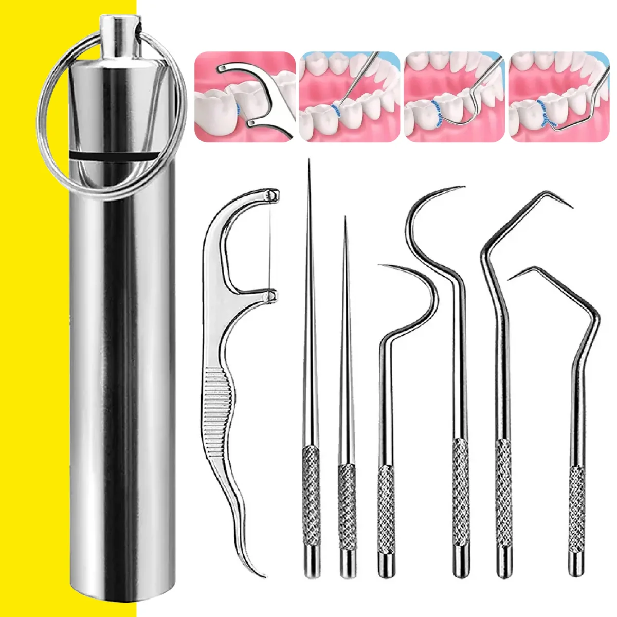 Kit De Limpieza Dental 7 piezas 🦷 ULTRA SMILE 😁 (Práctico y discreto) - Imagen 9