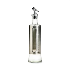 Vinagrera Aceitera de Vidrio y Acero Inoxidable 500ml