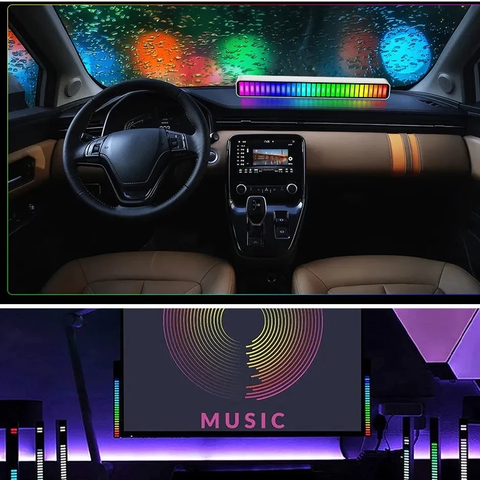 Barra audioritmica luz Led 🎶 LIGHTMAX®🌈 (RGB - Recargable) - Imagen 3
