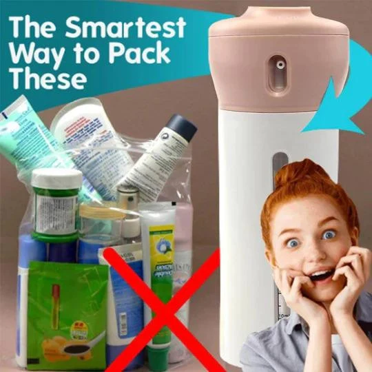 Dispensador 4 en 1 ✈️ TRAVELER SAVE SPACE 🧳 (Evita fugas y ahorra espacio) - Imagen 3