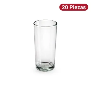 Vaso Cubero 280ml Vidrio Santos 20 Piezas