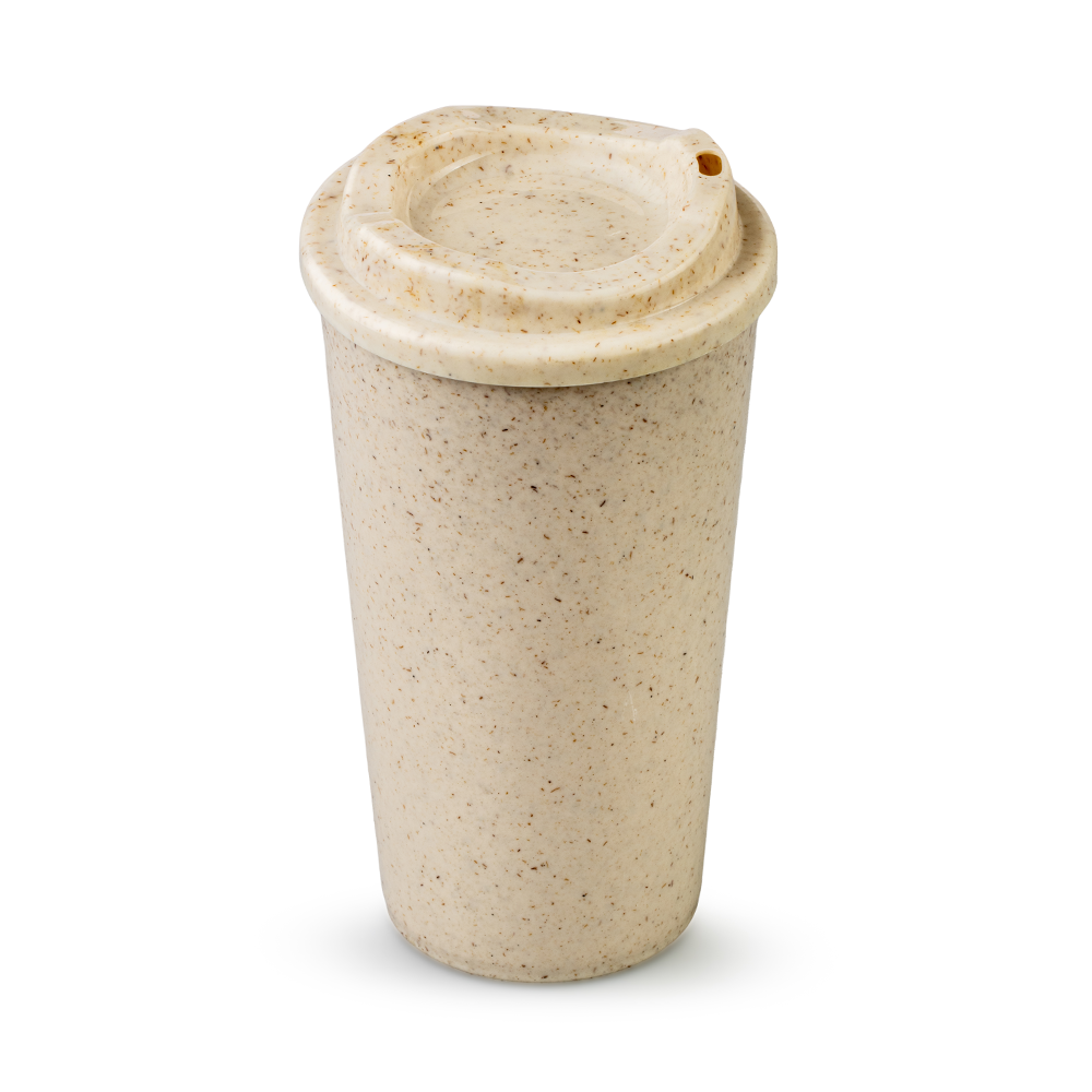 Vaso Cafetero 600ml Beige Plástico