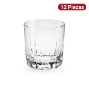 Vaso Dof Kristalino 313ml Vidrio Crisa 12 Piezas