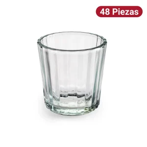 Vaso Mezcalero Cruz 85ml Vidrio Santos 48 Piezas