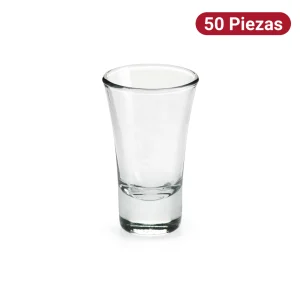 Vaso Tequilero Trompeta 60ml Vidrio Santos 50 Piezas