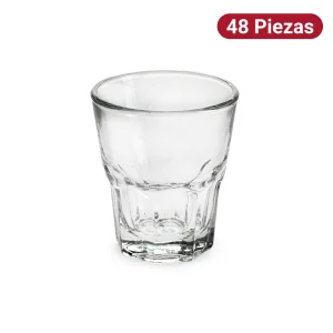 Vaso Tequilero Siena 45ml Vidrio Glassia 48 Piezas