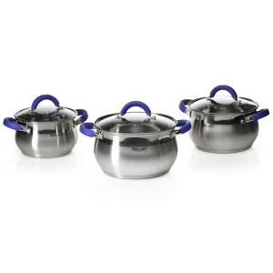 Batería De Cocina 3 Piezas Acero Inoxidable Tab And Kit