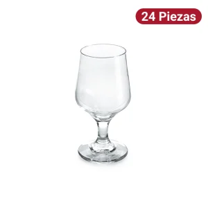 Copa Agua Toscana 370ml Vidrio Glassia 24 Piezas
