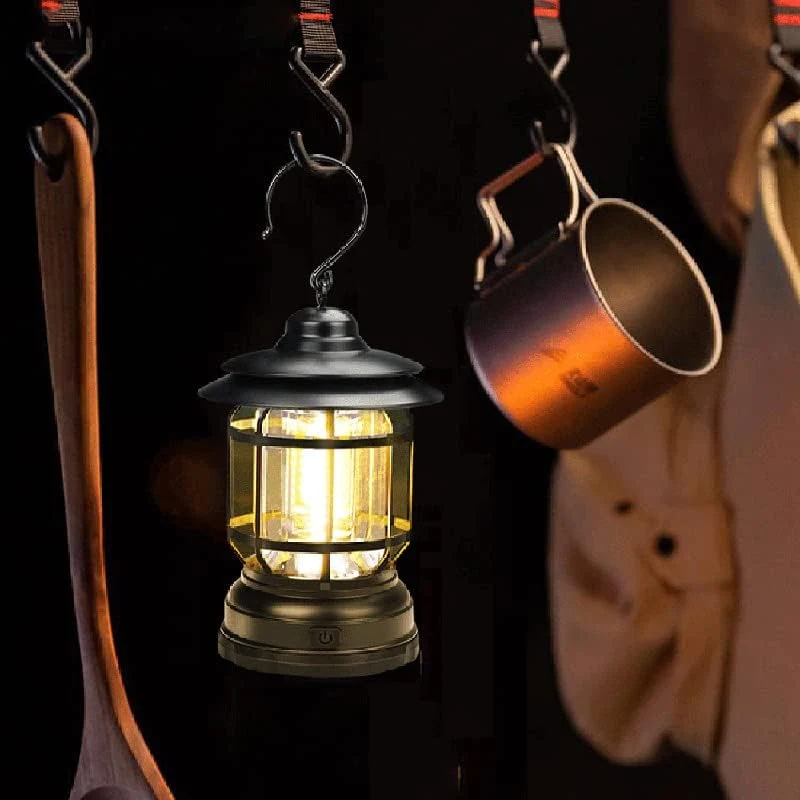 Lámpara Portátil ⚡️ VINTAGE PROLIGHT 💡 (Recargable, brillo ajustable, resistente Agua) - Imagen 5
