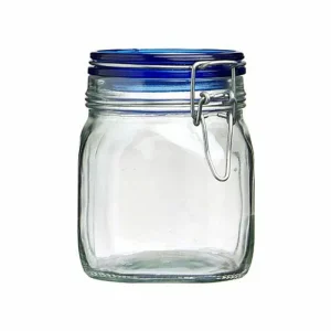 Frasco / Tarro de Cocina Vidrio Cierre Hermetico 750cc