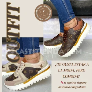 Teni casual elegante👟LV GOLD 💎