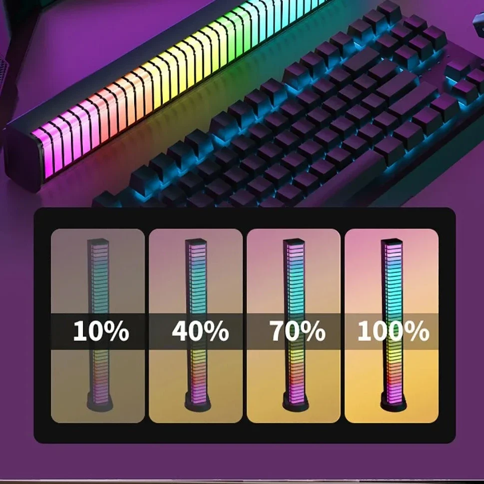 Barra audioritmica luz Led 🎶 LIGHTMAX®🌈 (RGB - Recargable) - Imagen 4