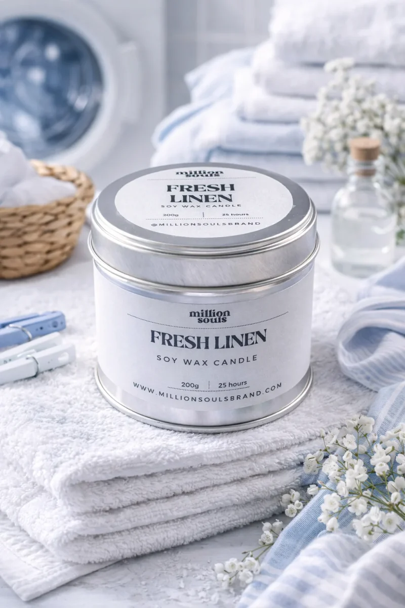 VELA AROMÁTICA LATA ROPA LIMPIA
