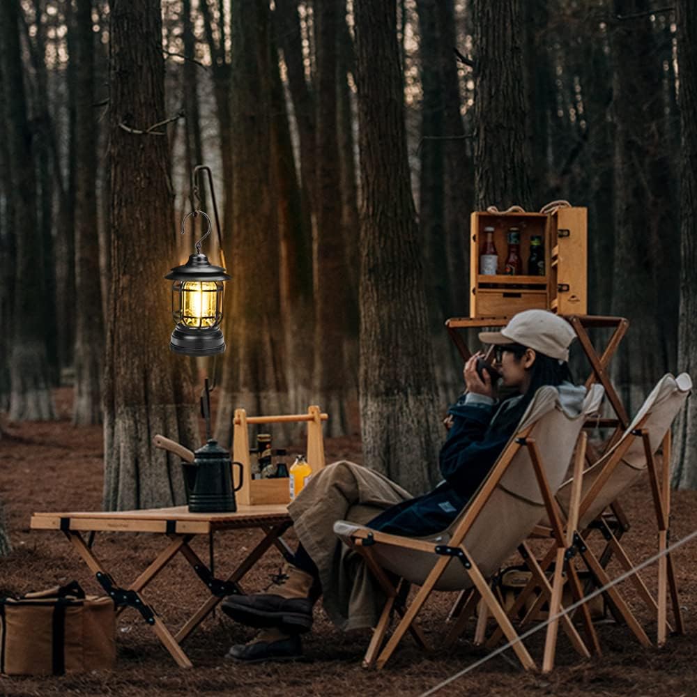 Lámpara Portátil ⚡️ VINTAGE PROLIGHT 💡 (Recargable, brillo ajustable, resistente Agua) - Imagen 6