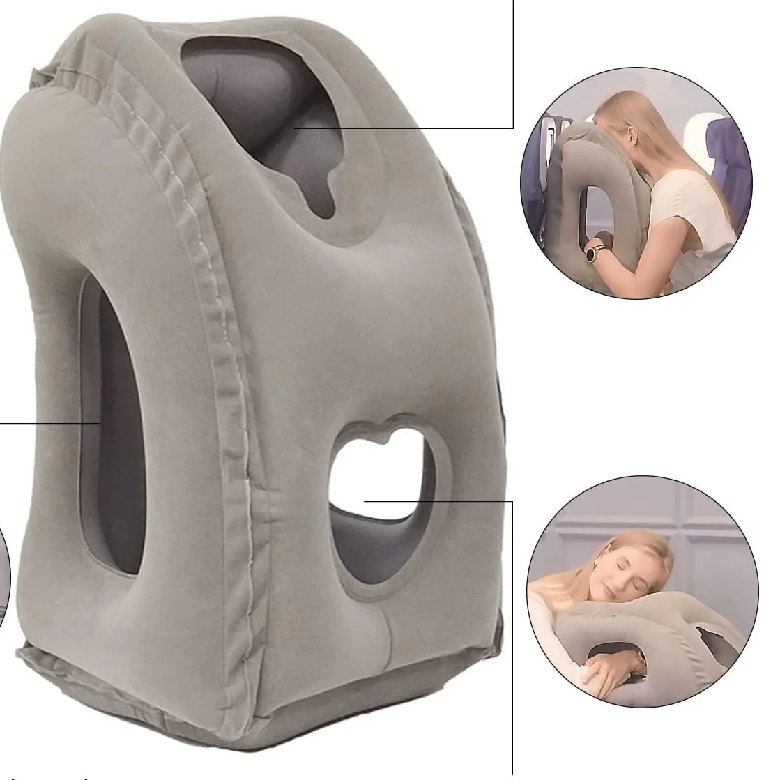 Cojín de viaje Inflable ✈️ TRAVEL CONFORT 🥰 (Comodidad y descanso en cada viaje) - Imagen 6