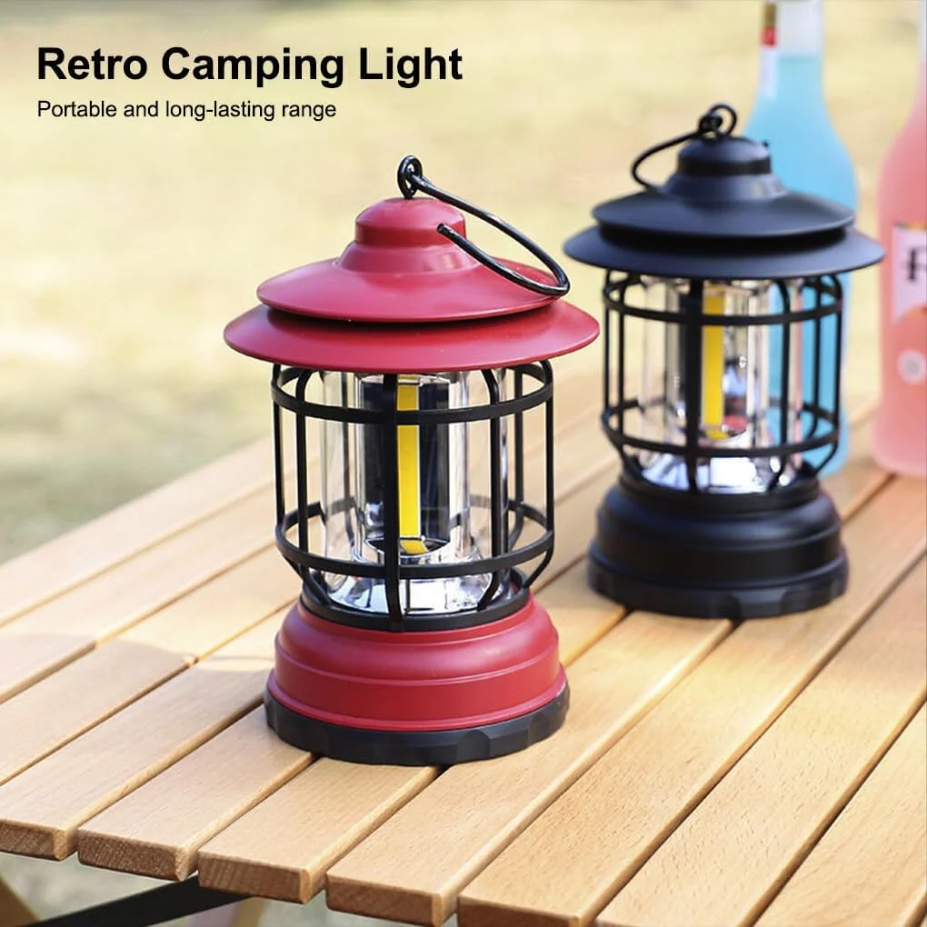 Lámpara Portátil ⚡️ VINTAGE PROLIGHT 💡 (Recargable, brillo ajustable, resistente Agua) - Imagen 8