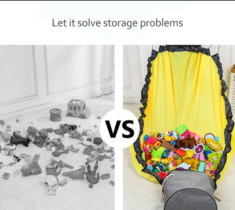 Cesta tapete para guardar juguetes 2 en 1 💎🎒 EXPANMAX 🧸 - Imagen 3