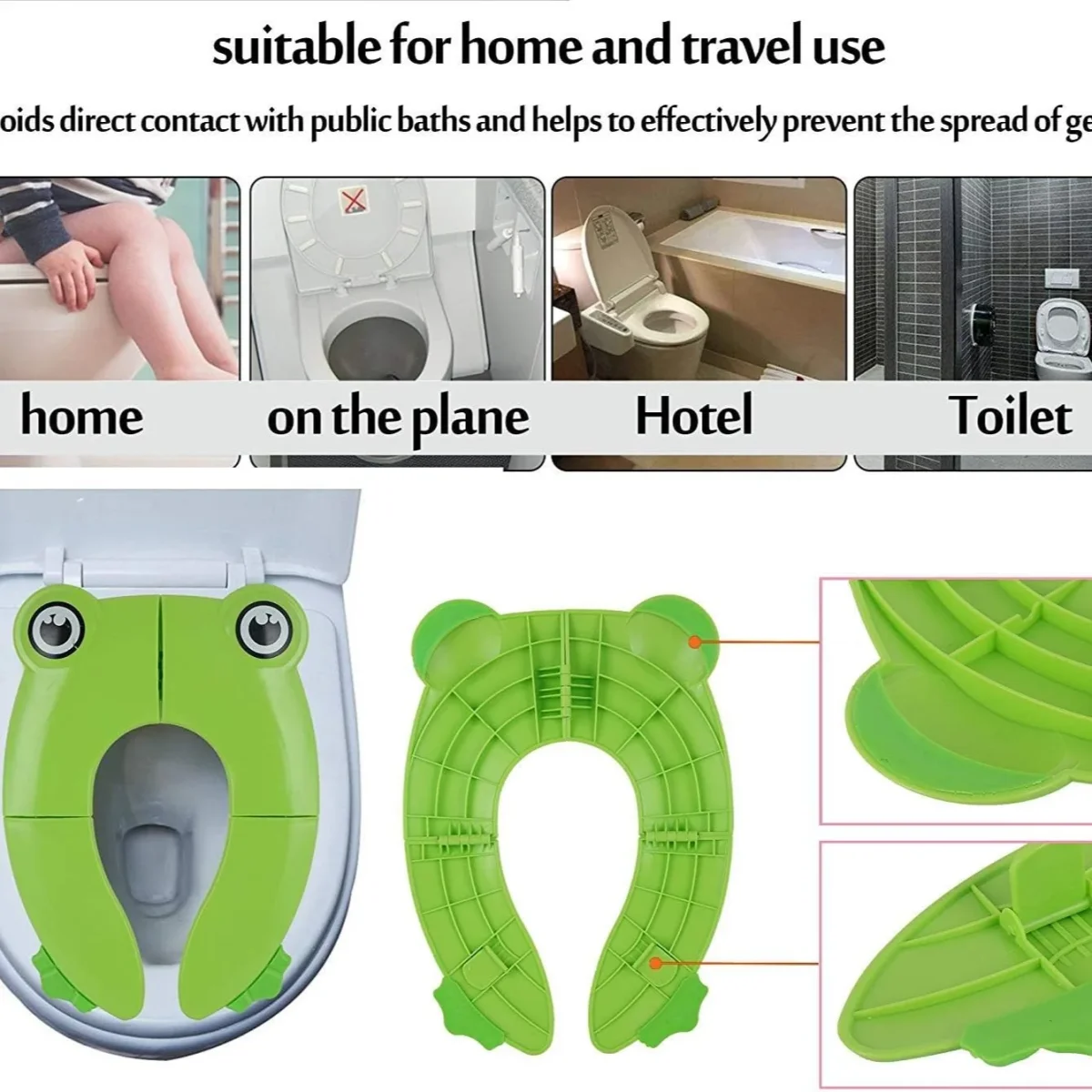 Asiento de Inodoro Viajero 🚽 MAGICAL KIDS 👶 (Portátil y plegable) - Imagen 6