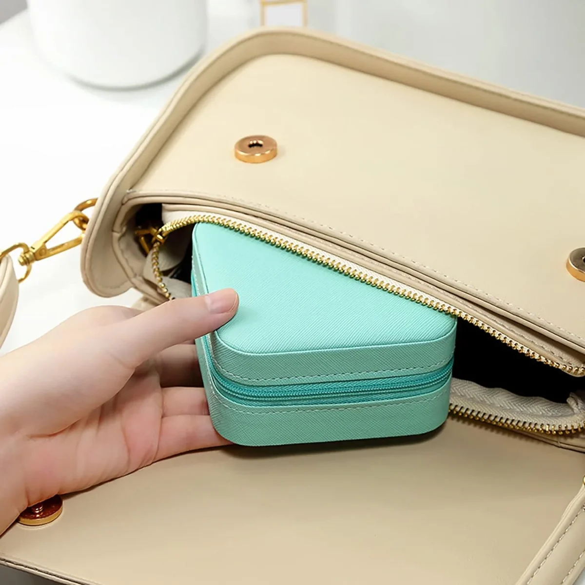 Joyero Infinito para viajes💍 LUXURY GLAM 💎 (Lleva todas tus joyas libres de enredos) - Imagen 9