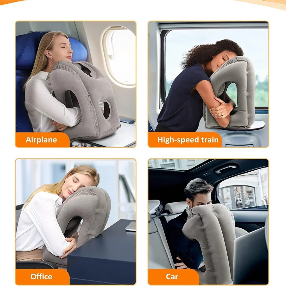 Cojín de viaje Inflable ✈️ TRAVEL CONFORT 🥰 (Comodidad y descanso en cada viaje) - Imagen 3