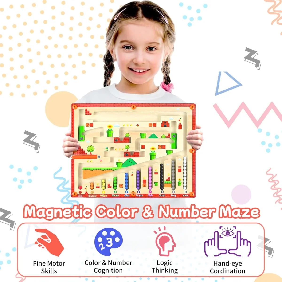Laberinto Magnético Montessori ⚡️ POWER SKILLS 🧲 (Fomenta la paciencia y manejo de frustración) - Imagen 3