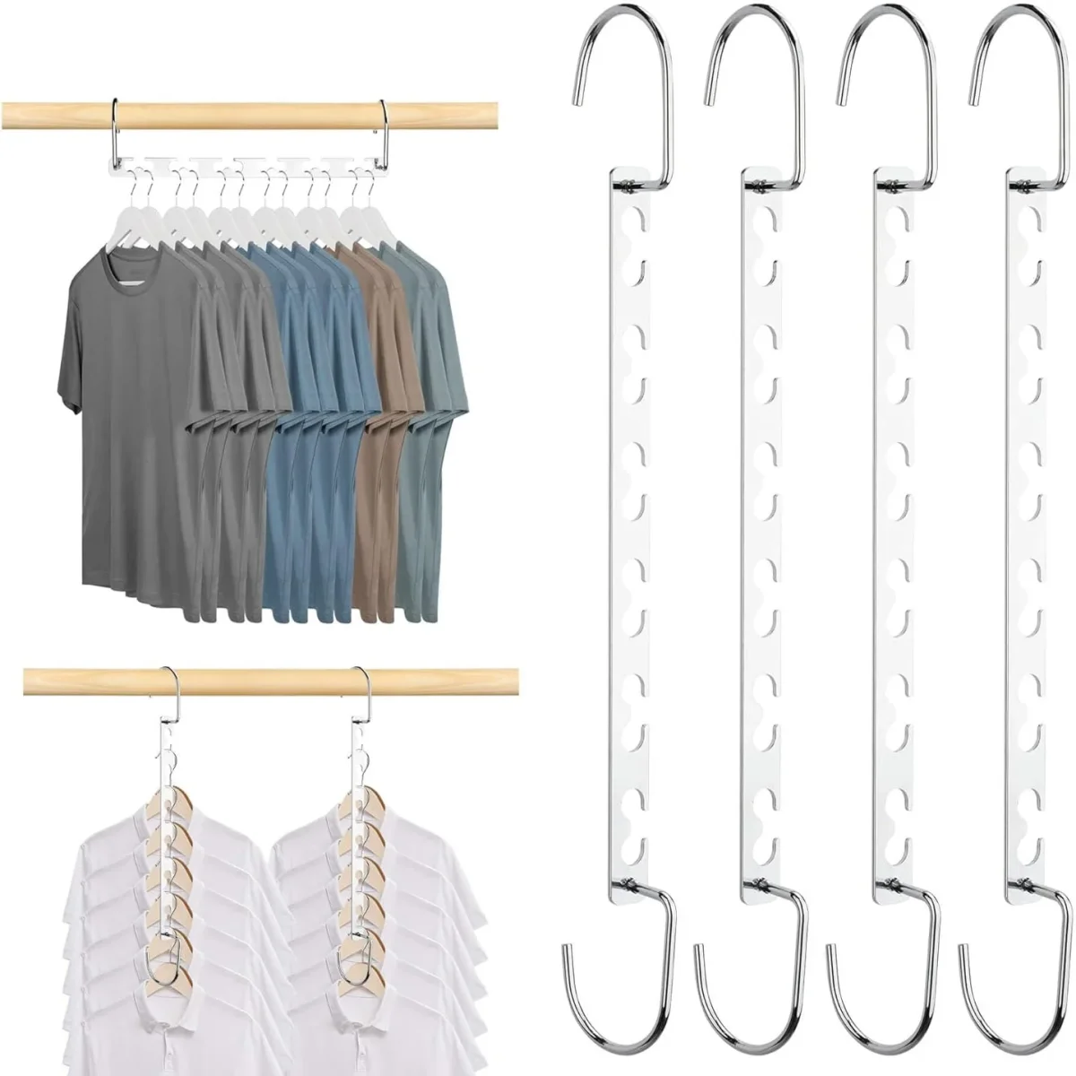 Ganchos Inteligentes Ahorradores de espacio ⚡️ ECO PRACTIC 👕 (PAGA 2 LLEVA 4) - Imagen 5