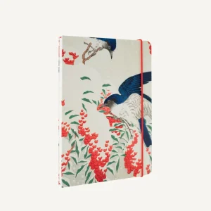 Cuaderno Japanese Flycatchers - Encuadernación Cosida | 96 Hojas