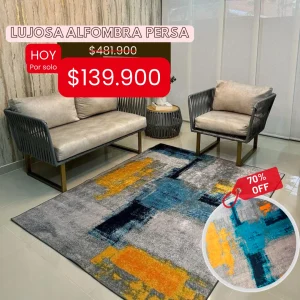 Exclusiva Alfombra Pers ✨ LUXURY GLAM ⭐️ ( 1.5 mts x 2.0 mts Elegante y Antideslizante)