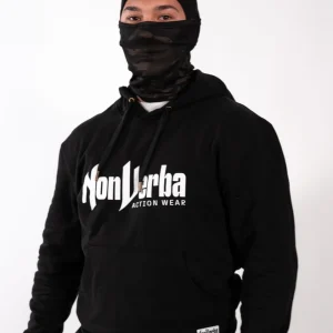 HOODIE "NONVERBA" NEGRA