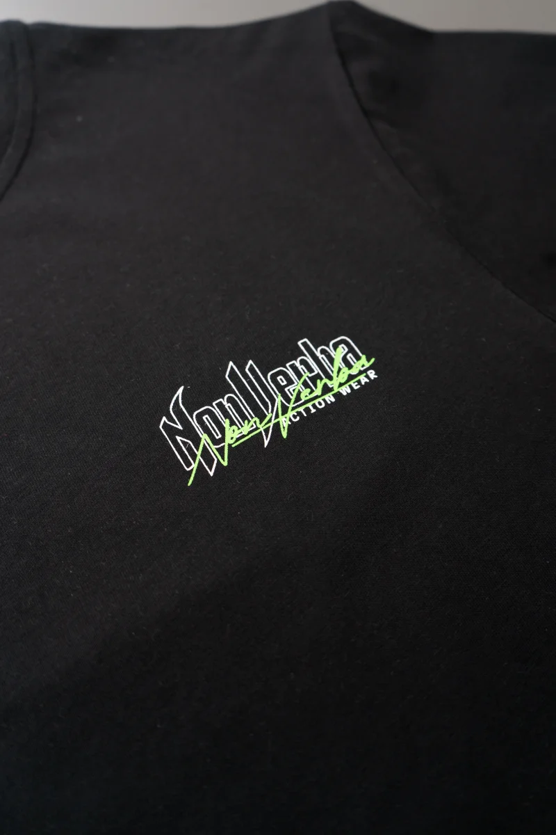 CAMISETA "BALACLAVA" NEGRA/VERDE - Imagen 5