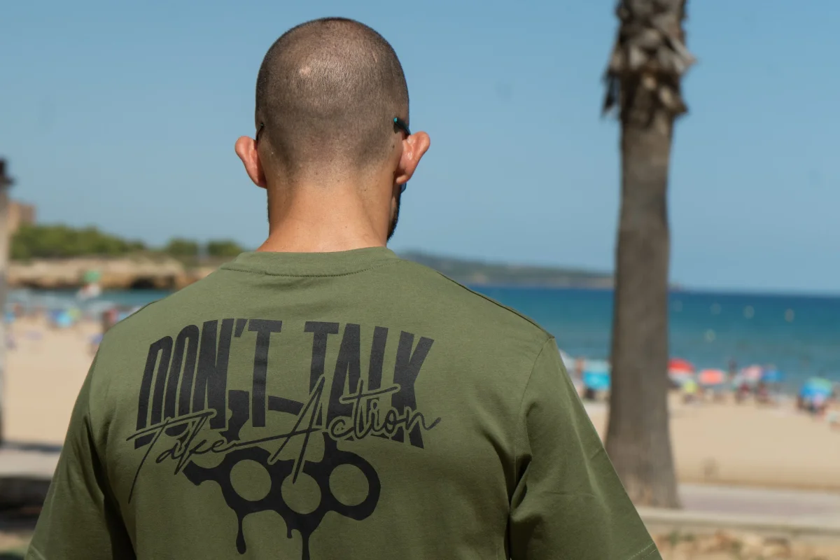 CAMISETA "DON'T TALK" VERDE - Imagen 6