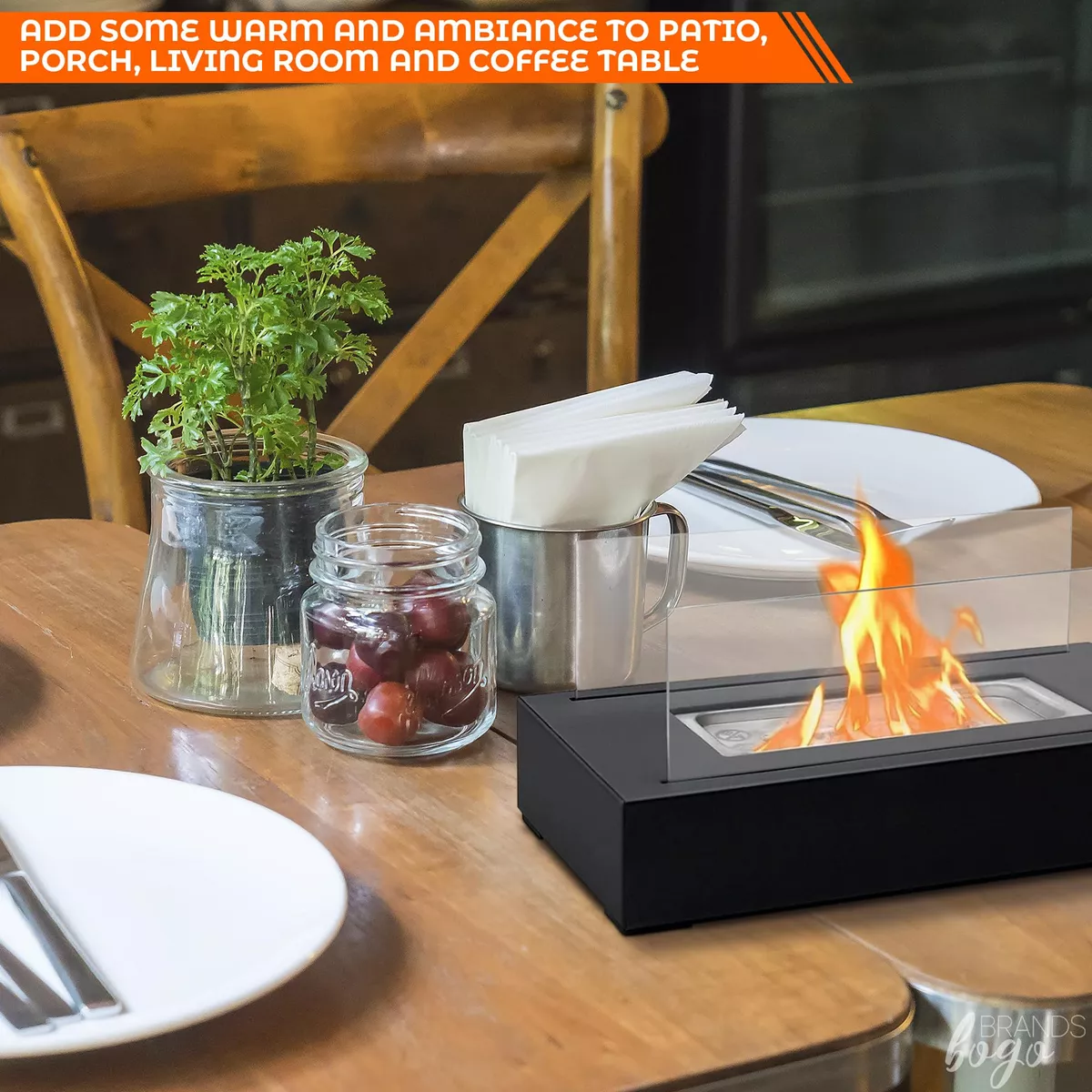 Chimenea de Mesa 🔥 MINIMAL DELUXE ✨ (Diseño elegante y minimalista) - Imagen 8